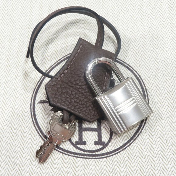 HERMES (Hermes) Kelly Akkad PM Shoulder Bag Cacao (SV Metal Fittings) Togo U ... - Picture 14 of 15